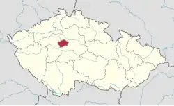 Location of Prague