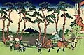 Hodogaya on the Tokaido Road by Hokusai