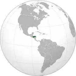 Honduras (orthographic projection)