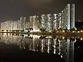 Hong Kong river reflections