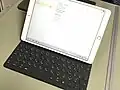 2015: The iPad Pro is announced. It works with a stylus pen and a keyboard cover, and has a bigger screen than the regular iPad.