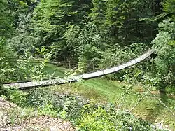 Footbridge over the river.