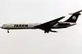 A TAROM airplane at London Gatwick Airport