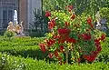 In the Palace garden.