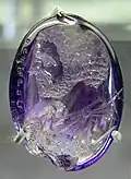 Roman Amethyst intaglio engraved gem, ~212 AD; later regarded as of St. Peter.