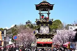 13 carts gather in the Inuyama Festival to dedicate their karakuri to a shrine