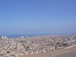 Overview of the city of Iquique