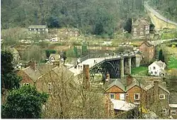 Buildings which were a context for the Iron Bridge in 1988