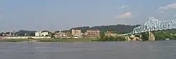 View of Ironton from across the Ohio River