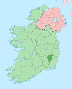 Location of County Carlow