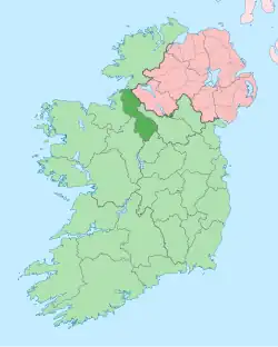 Location of County Leitrim
