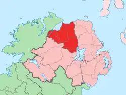 Location of County&nbsp;Londonderry