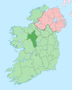 Location of County Roscommon