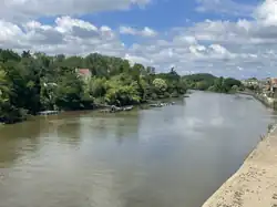 The Isle river in Libourne