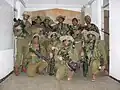 Israeli "Netzah Yehuda" recon company in full combat gear prepare for a night raid in the West Bank.