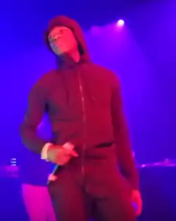 J Hus performing in 2018