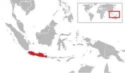 Java region in Indonesia