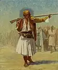 Albanian Officer painted by Jean-Léon Gérôme (1894).