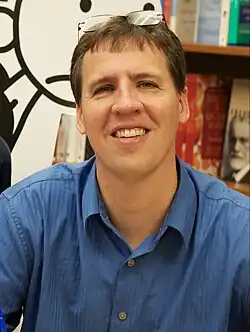 Kinney signing books in November 2011
