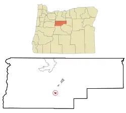 Location in Oregon