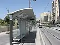 Tram stop Ha-Turim on Jaffa Road