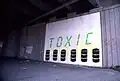John Fekner, Toxic, Long Island Expressway, Maspeth, Queens, NY 1982