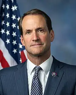 U.S. House Representative Jim Himes from Connecticut's 4th Congressional District in his official portrait, taken in 2023.