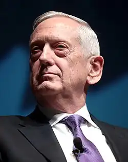 Jim Mattis(2017-2019)Born (1950-11-08)November 8, 1950(age 75&nbsp;years, 233&nbsp;days)