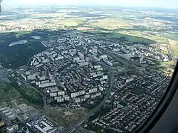 Aerial view of Jižní Město