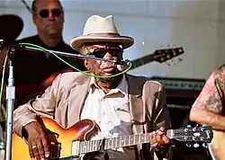John Lee Hooker at the Long Beach Blues Festival, 1997