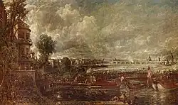 View of the old Waterloo Bridge from Whitehall stairs, John Constable