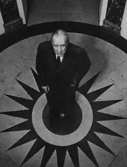 Borges in the Hotel Beaux, Paris, 1968