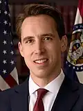 Josh Hawley, official portrait, 116th congress (cropped)