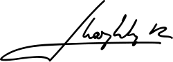 Juan Carlos I of Spain's signature