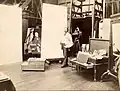 Jules Lefebvre in his workshop