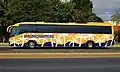 A Magnicharters shuttle bus in Cancun.