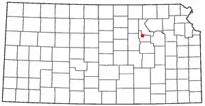 Location of Fort Riley, Kansas