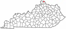 Location of Wilder, Kentucky