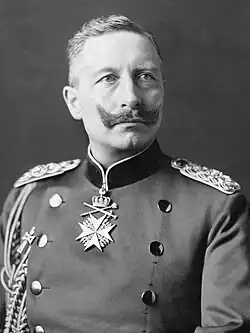 Photograph of a middle-aged Wilhelm II with a moustache