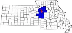 Map of the Kansas City Metropolitan area