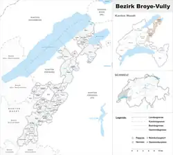 Location of Broye-Vully District