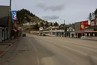 Business district in Keystone