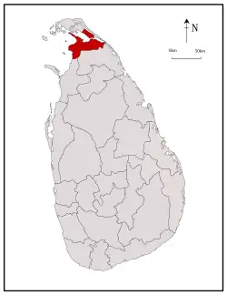 Location within Sri Lanka