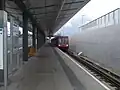 Platforms, looking west. Unit 45 awaits departure having just terminated at King George V.