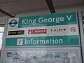 The platform signage