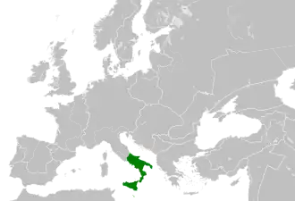 The Kingdom of Sicily in 1190.