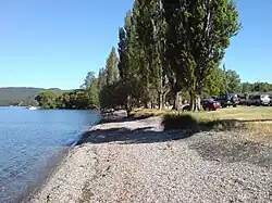The lakeshore of Lake Taupo at Kinloch