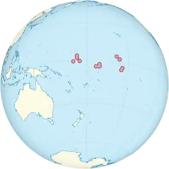 Location of Kiribati