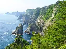 Kitayamasaki cliffs