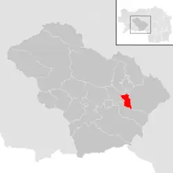 Location within Murtal district